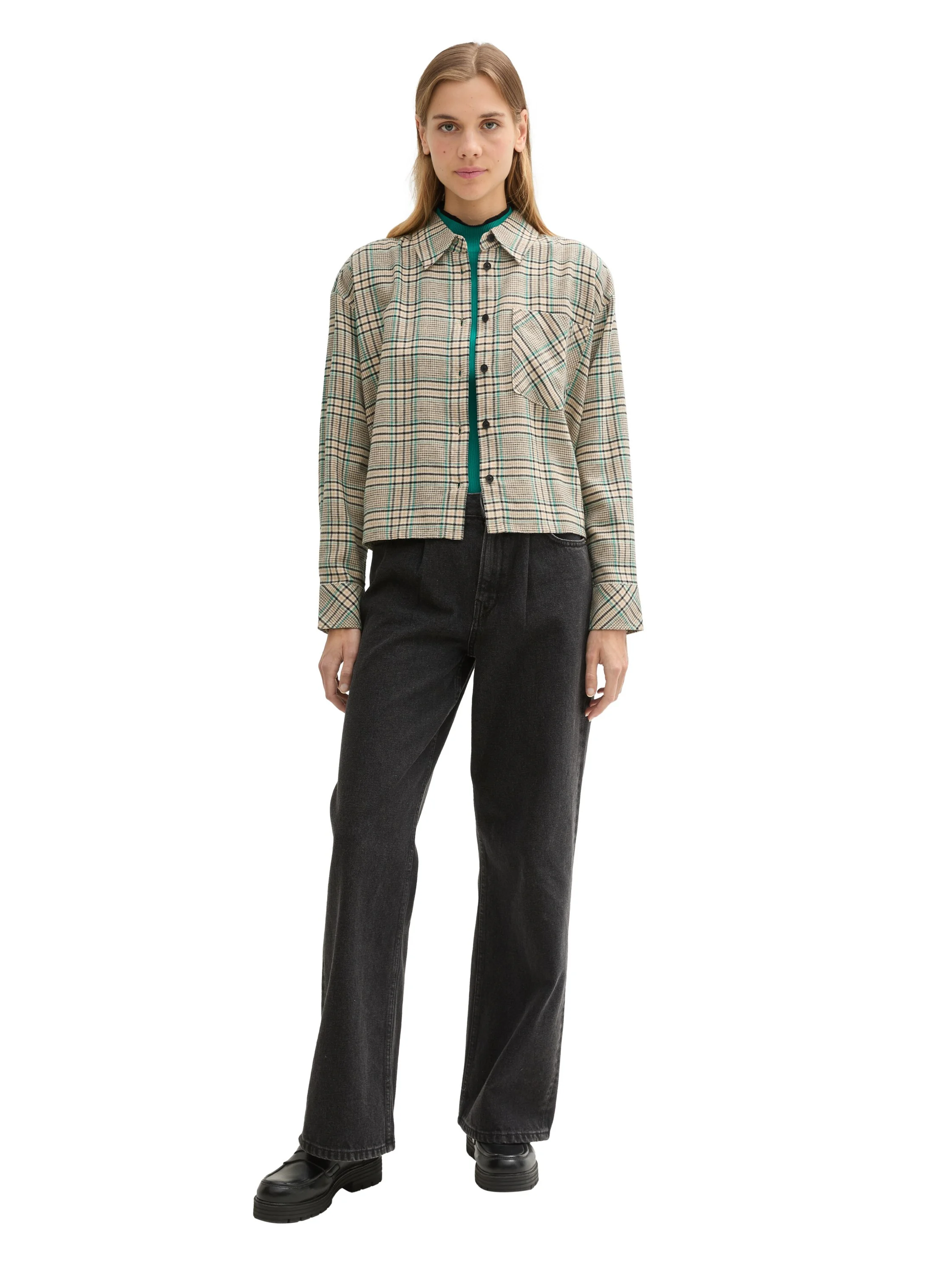 TOM TAILOR - Boxy Flannel Shirt TOM TAILOR - Boxy Flannel Shirt
