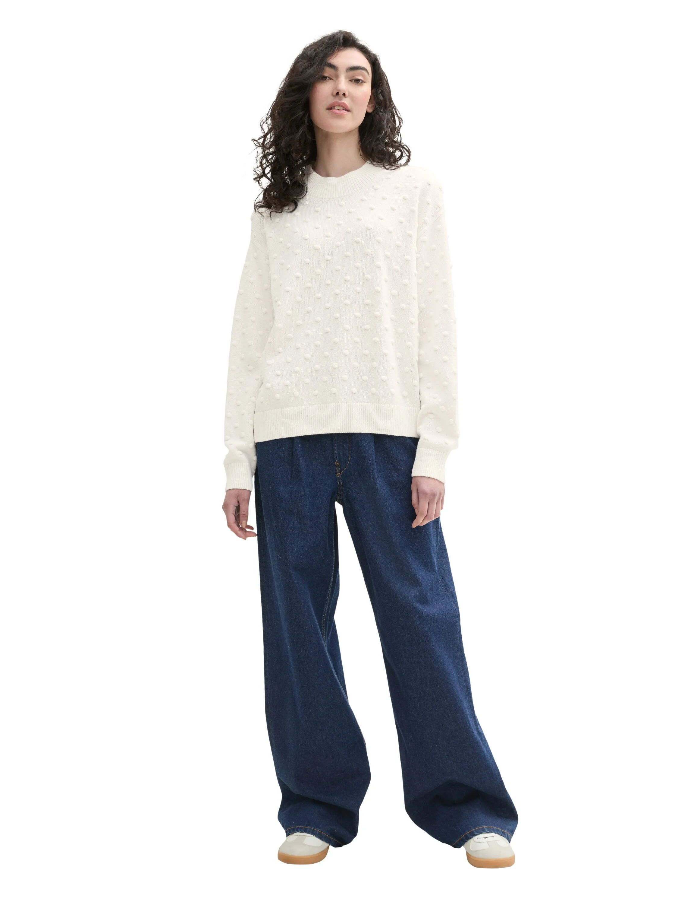 TOM TAILOR - Dot Structured Pullover TOM TAILOR - Dot Structured Pullover