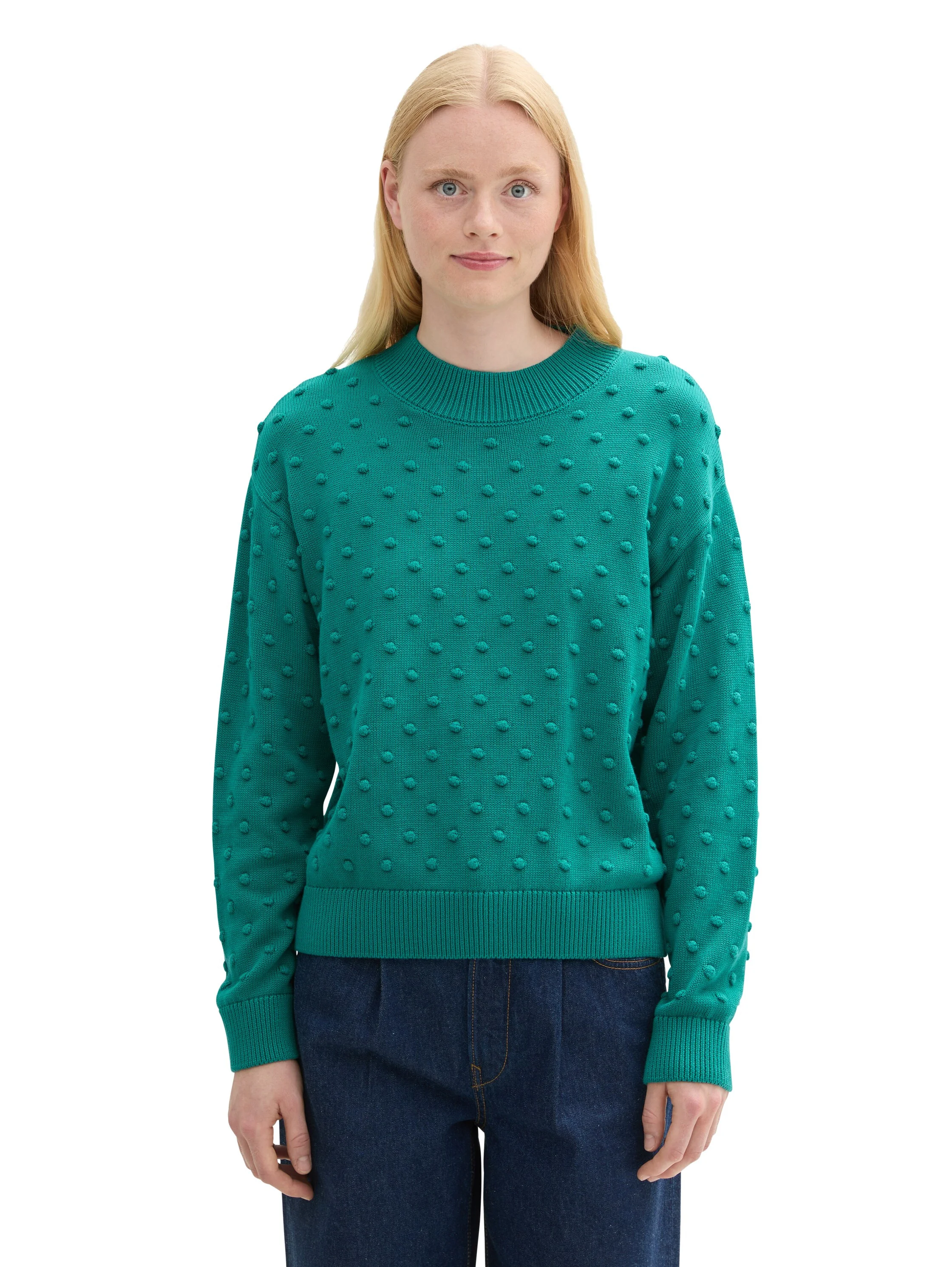 TOM TAILOR - Dot Structured Pullover TOM TAILOR - Dot Structured Pullover