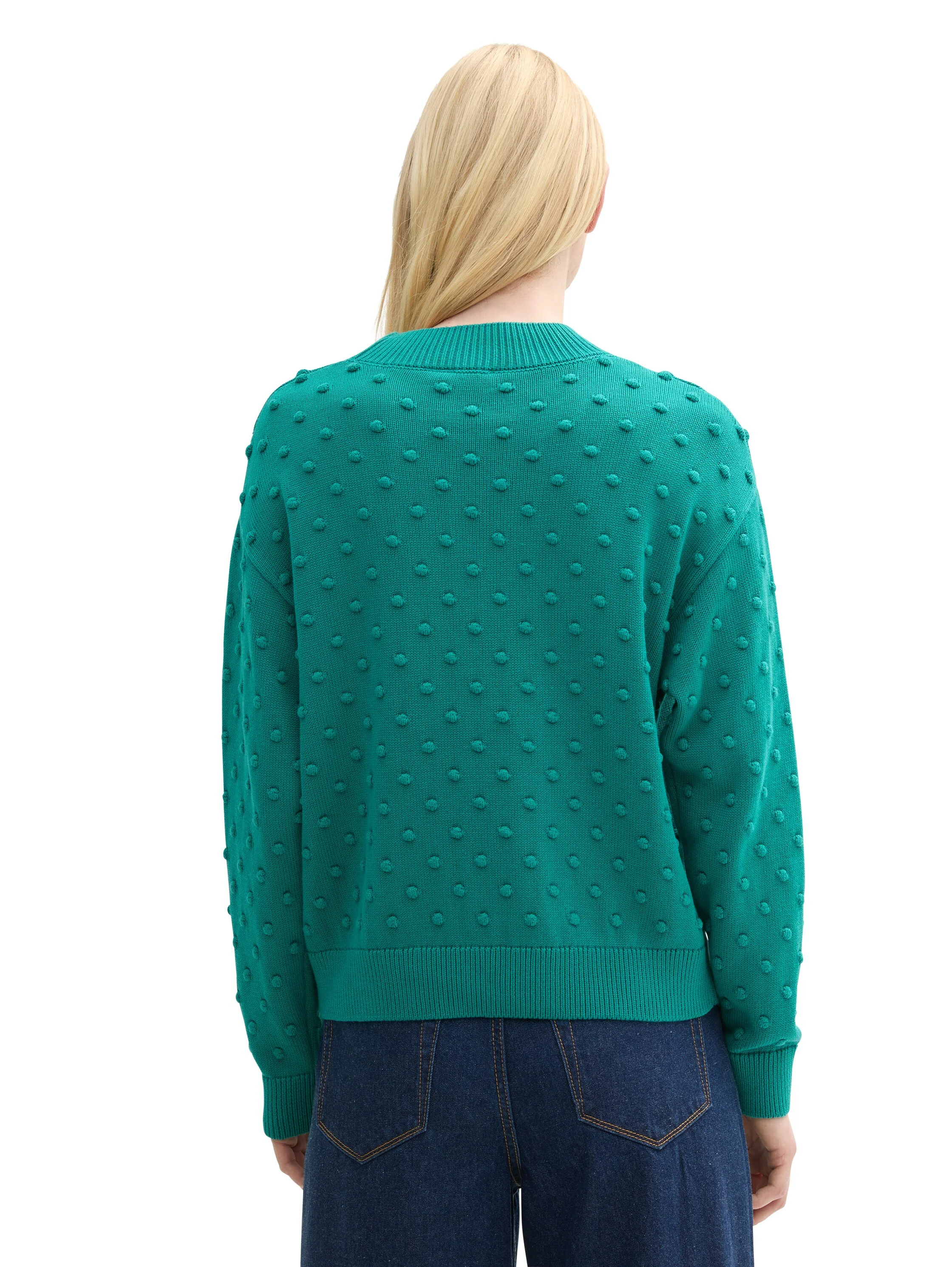 TOM TAILOR - Dot Structured Pullover TOM TAILOR - Dot Structured Pullover