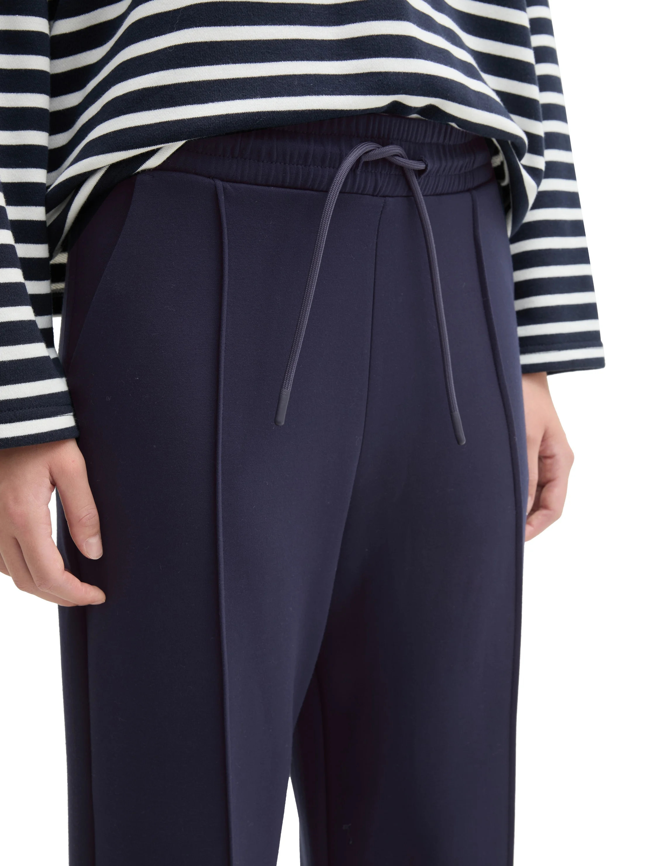 TOM TAILOR - Straight Scuba Pants TOM TAILOR - Straight Scuba Pants