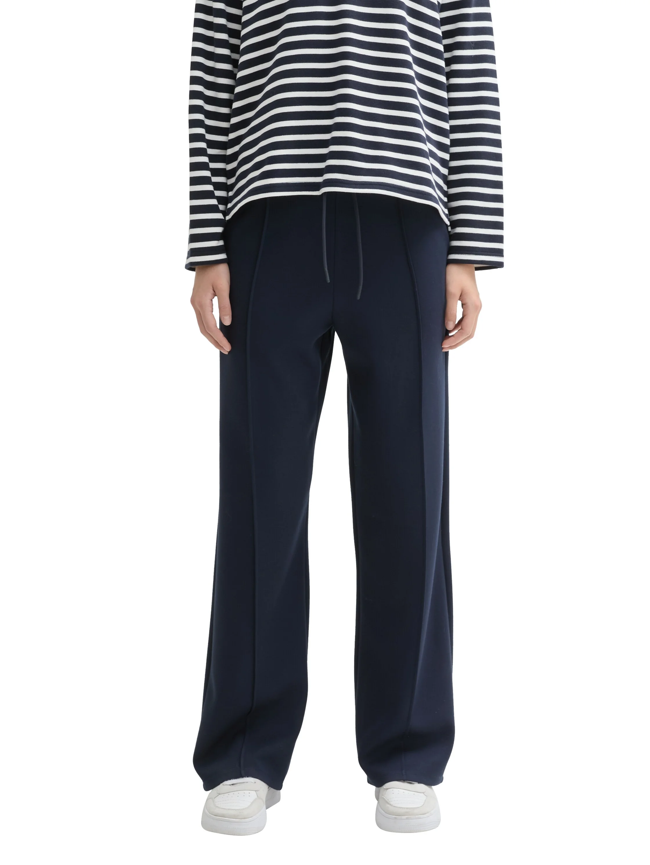 TOM TAILOR - Straight Scuba Pants TOM TAILOR - Straight Scuba Pants