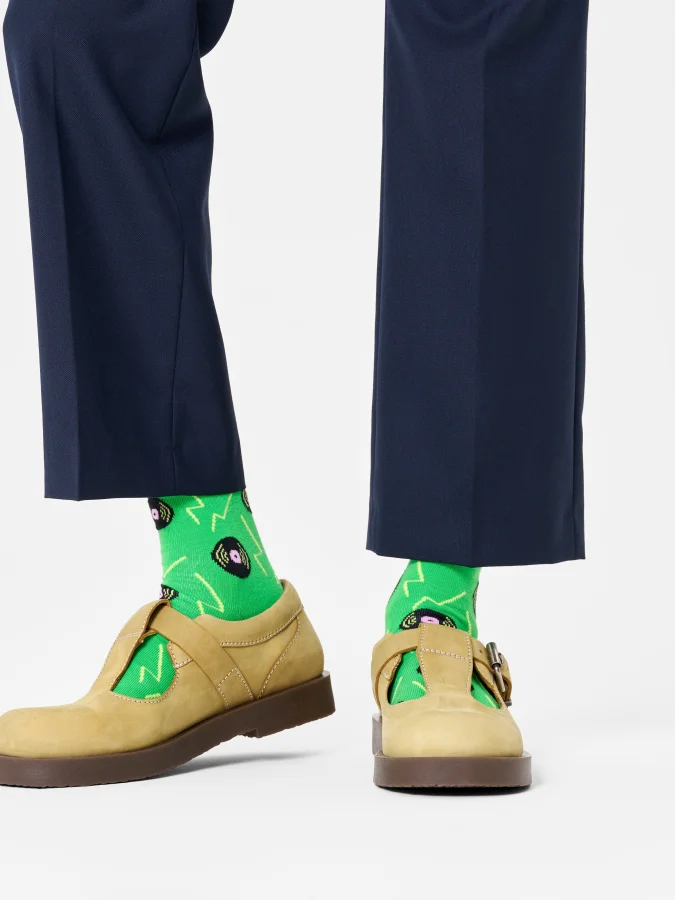 HAPPY SOCKS - Vinyl Green Sock 2