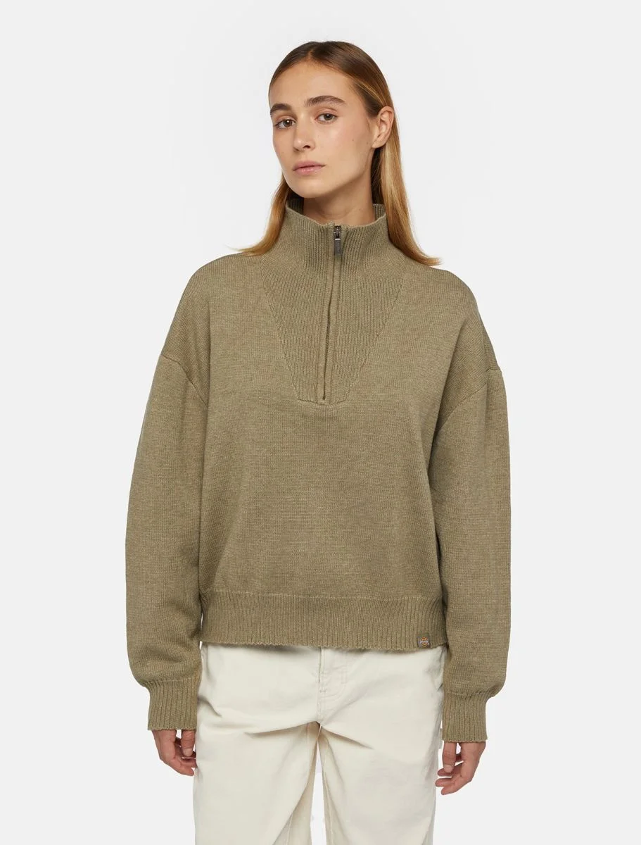 Dickies - EAST HELENA 1/4 ZIP SWEATER W Dickies - EAST HELENA 1/4 ZIP SWEATER W