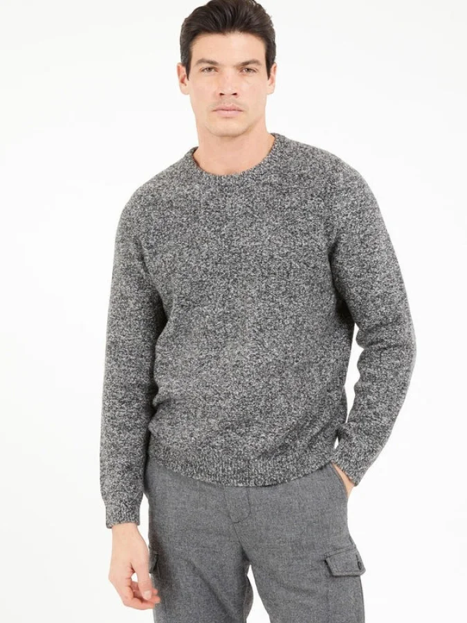GUESS - LS MARLED CREW NK...