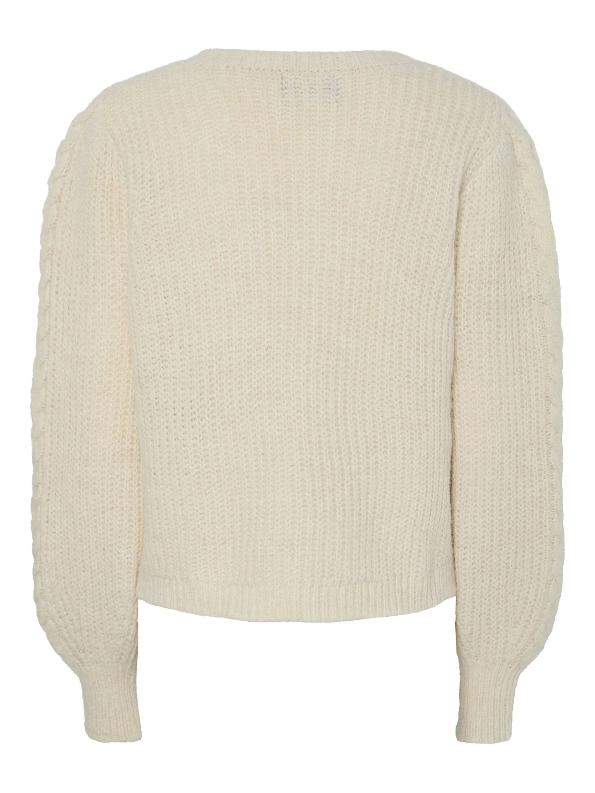 Pieces - PCROW LS O-NECK BOW KNIT BC Pieces - PCROW LS O-NECK BOW KNIT BC