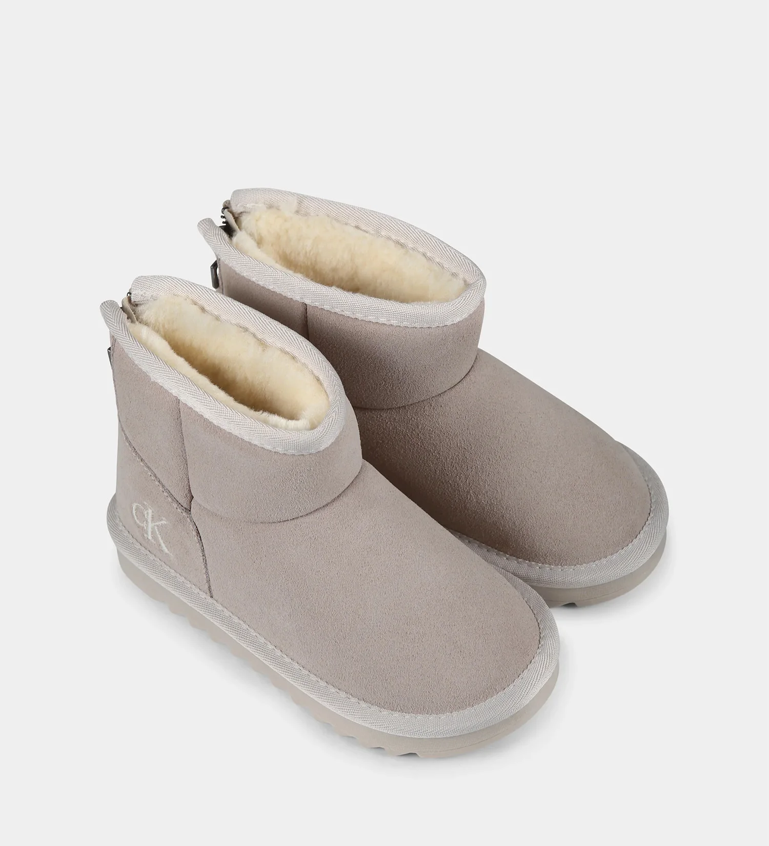 CALVIN KLEIN - FUR BOOT TAUPE CALVIN KLEIN - FUR BOOT TAUPE
