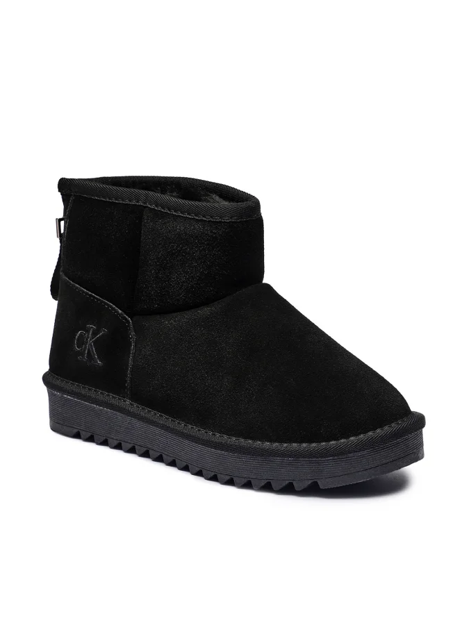 CALVIN KLEIN - FUR BOOT BLACK