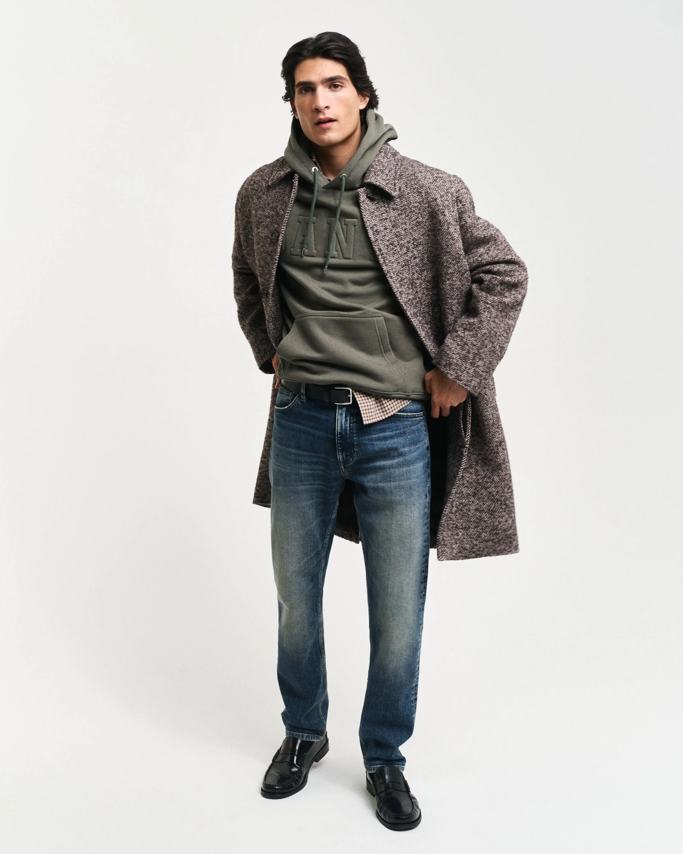 Gant - EMBOSSED SWEAT HOODIE Gant - EMBOSSED SWEAT HOODIE