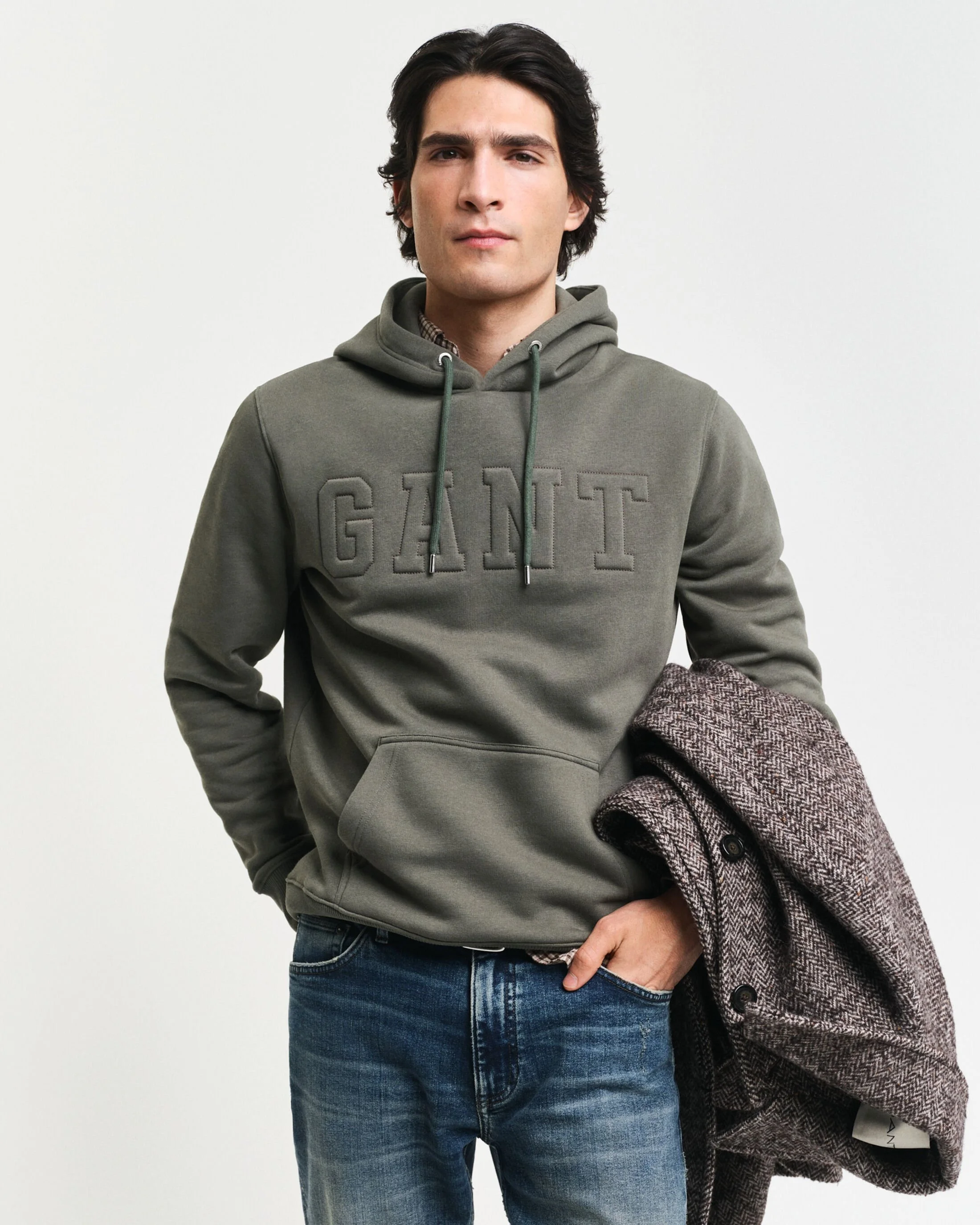 Gant - EMBOSSED SWEAT HOODIE Gant - EMBOSSED SWEAT HOODIE