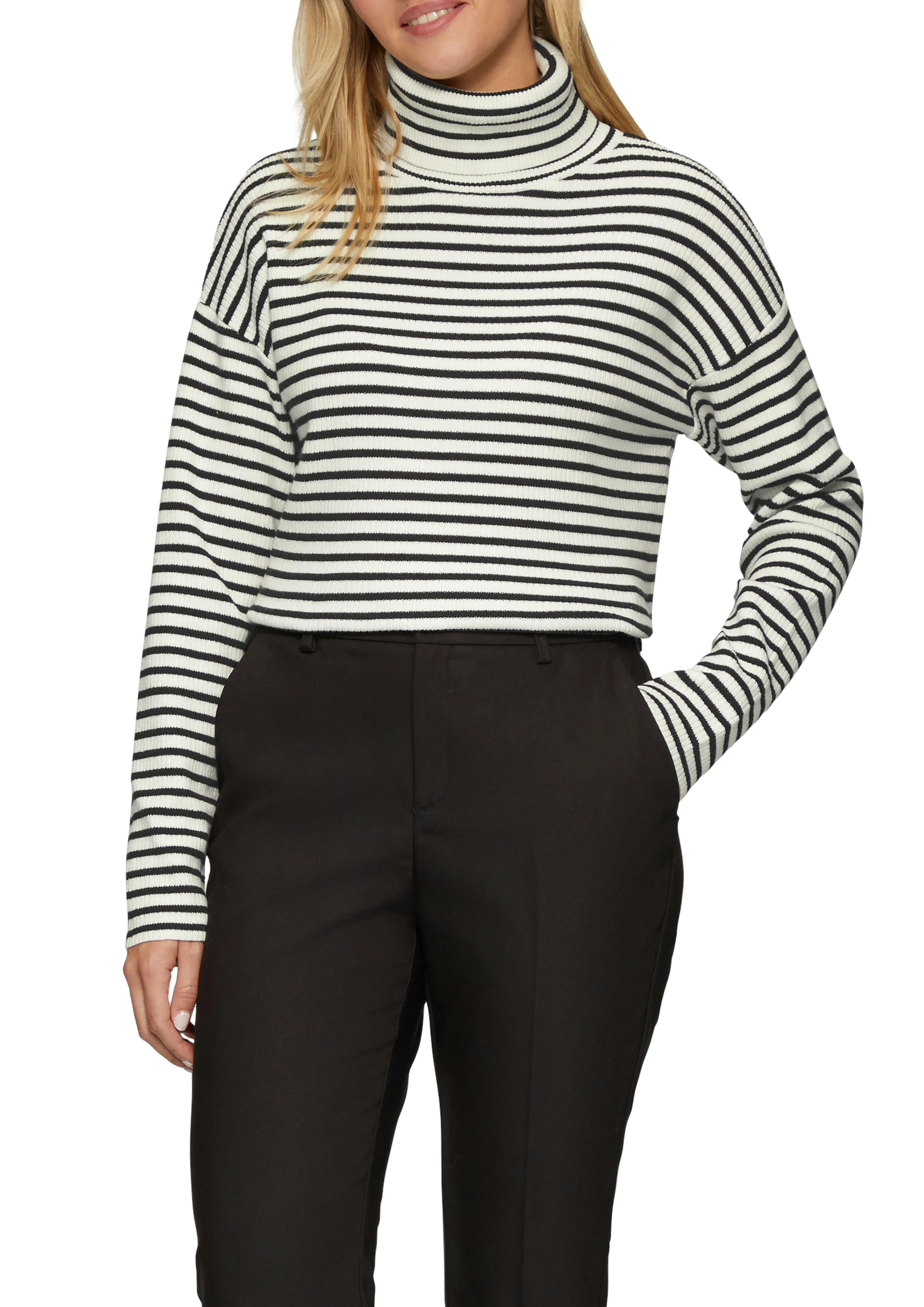 s.Oliver - Polo neck jumper with a... s.Oliver - Polo neck jumper with a...