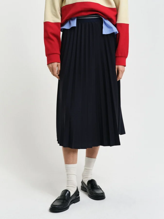 Gant - JERSEY PLEATED SKIRT