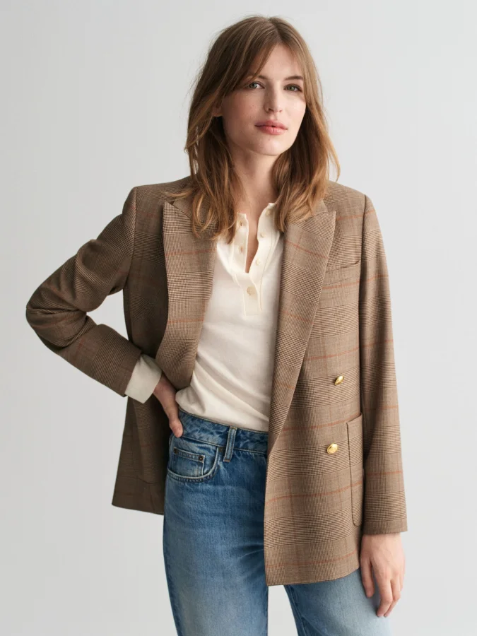 Gant - REG CHECKED CLUB BLAZER