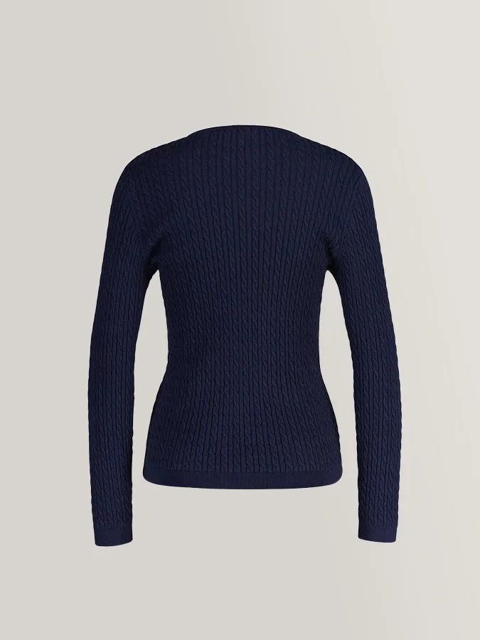 Gant - MINI CABLE KNIT C-NECK 2