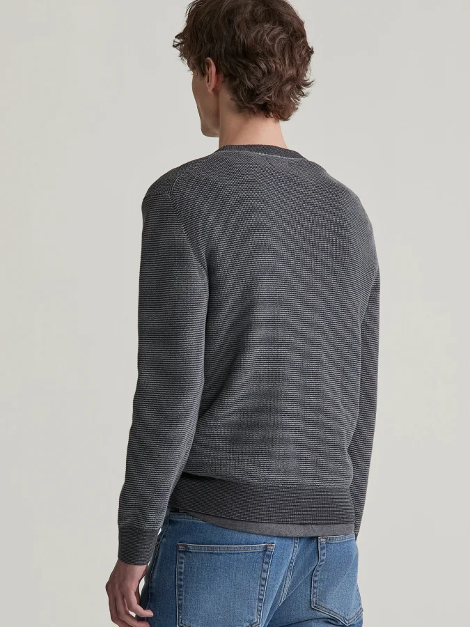Gant - 2-TONE TEXTURED C-NECK 2