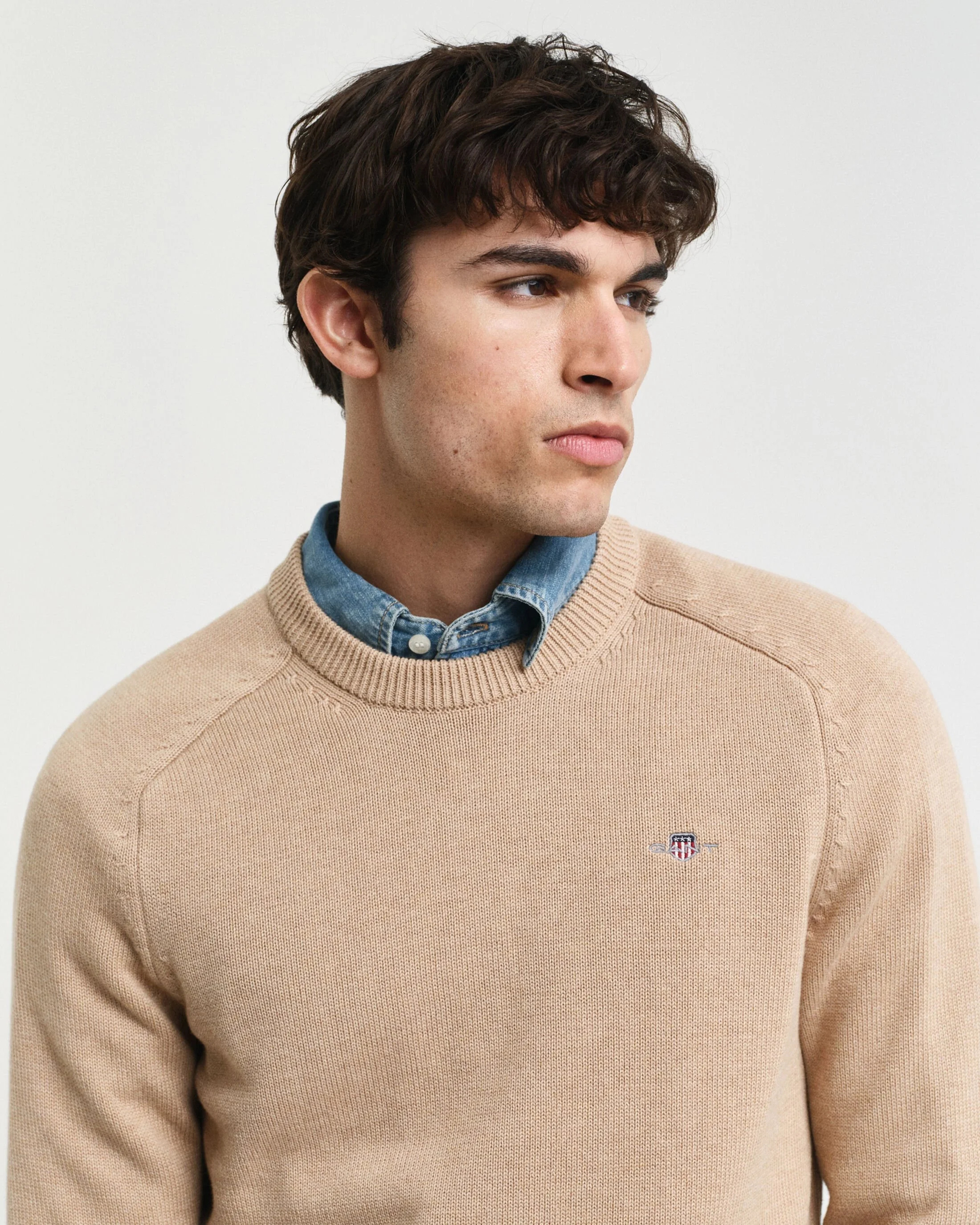 Gant - CASUAL COTTON SADDLE C-NECK Gant - CASUAL COTTON SADDLE C-NECK
