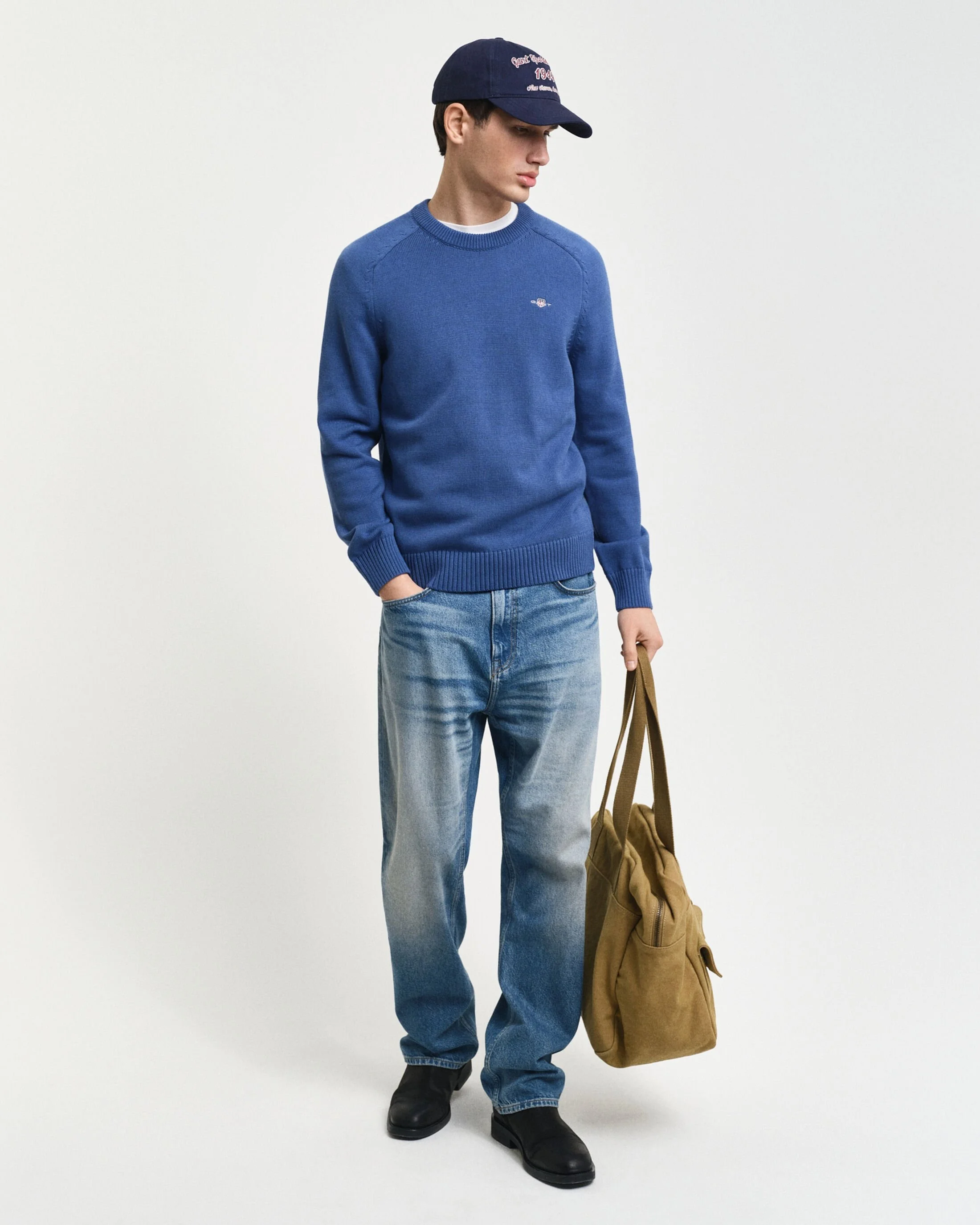 Gant - CASUAL COTTON SADDLE C-NECK Gant - CASUAL COTTON SADDLE C-NECK
