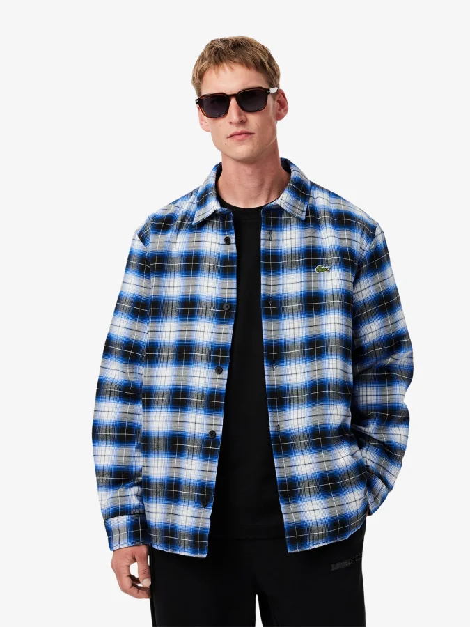 Lacoste - Oversized Plaid...