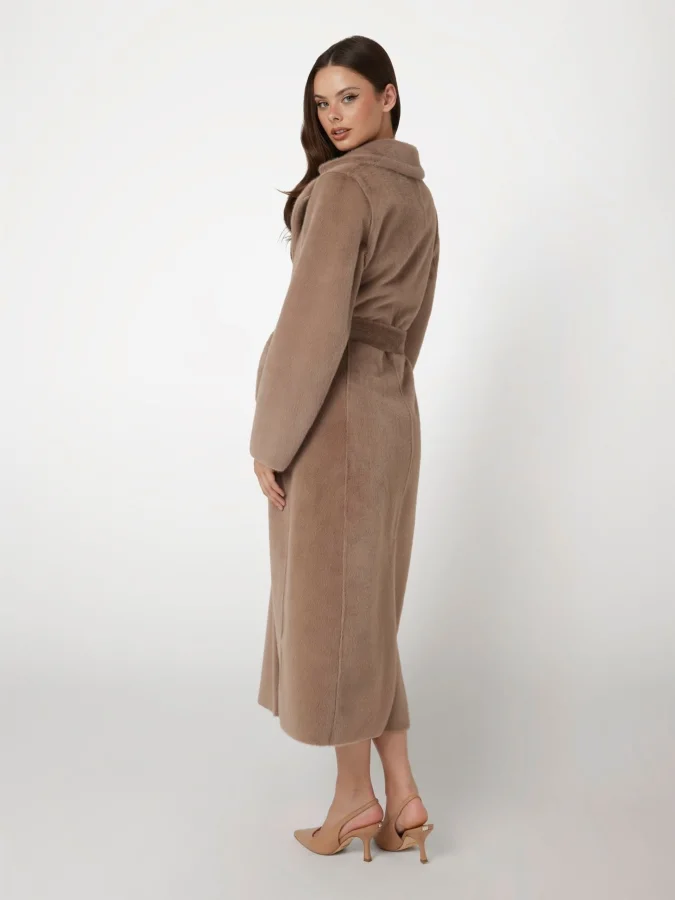 GUESS - ADA LONG FAUX FUR COAT 2
