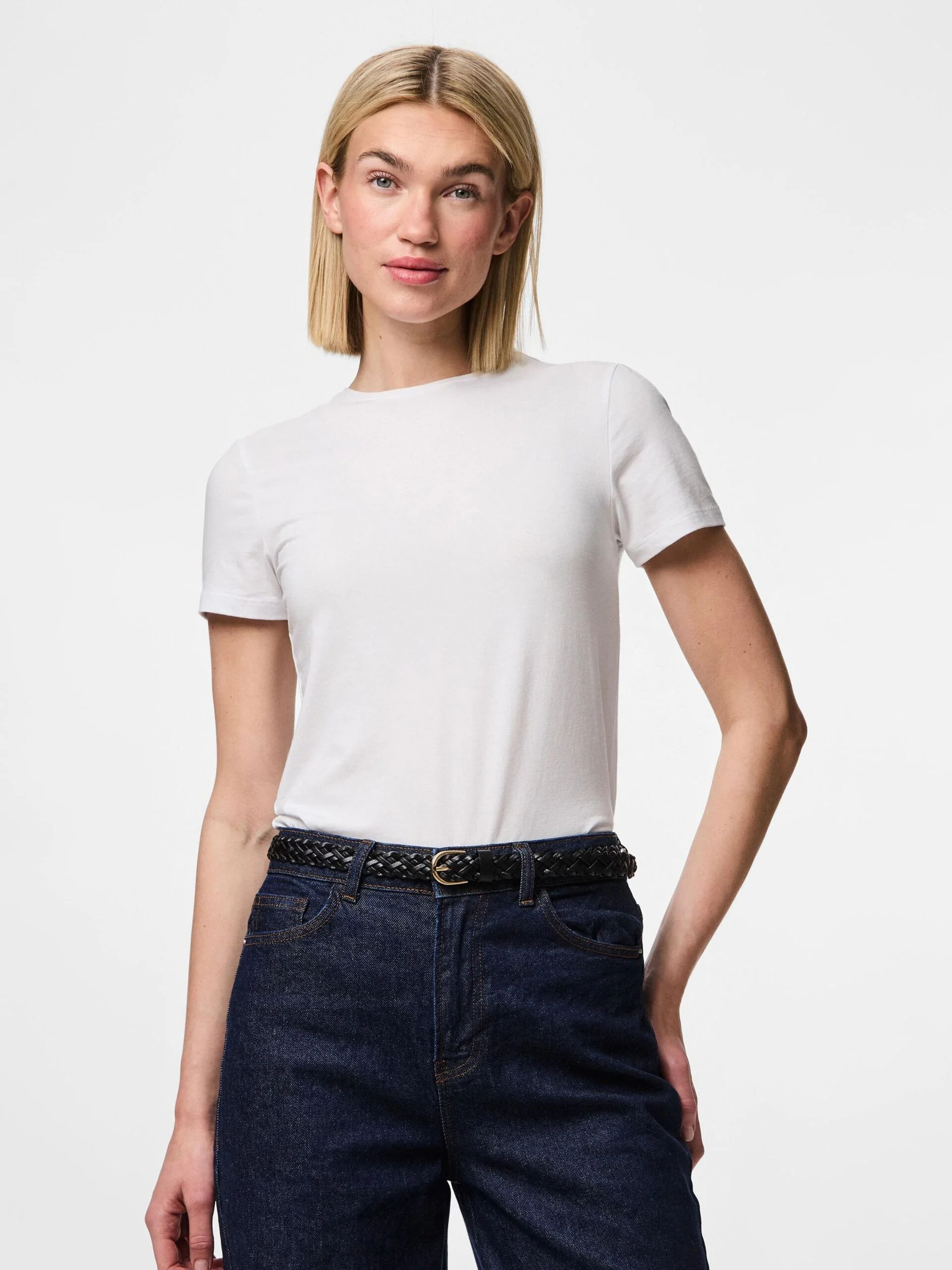 Pieces - PCAVERY LEATHER BRAIDED SLIM... Pieces - PCAVERY LEATHER BRAIDED SLIM...