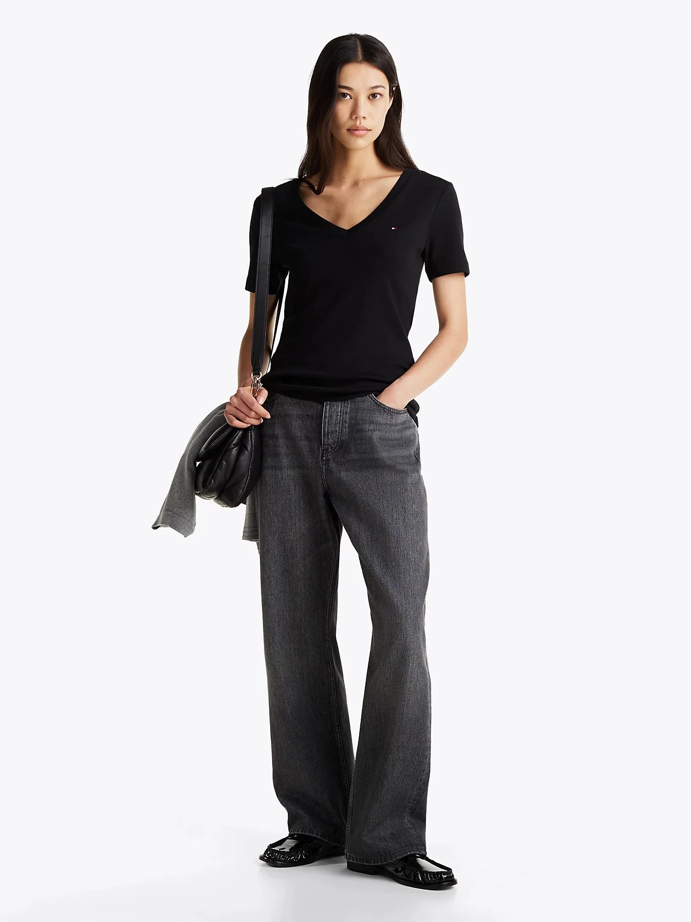 Tommy Hilfiger - SLIM CODY V-NK SS Tommy Hilfiger - SLIM CODY V-NK SS