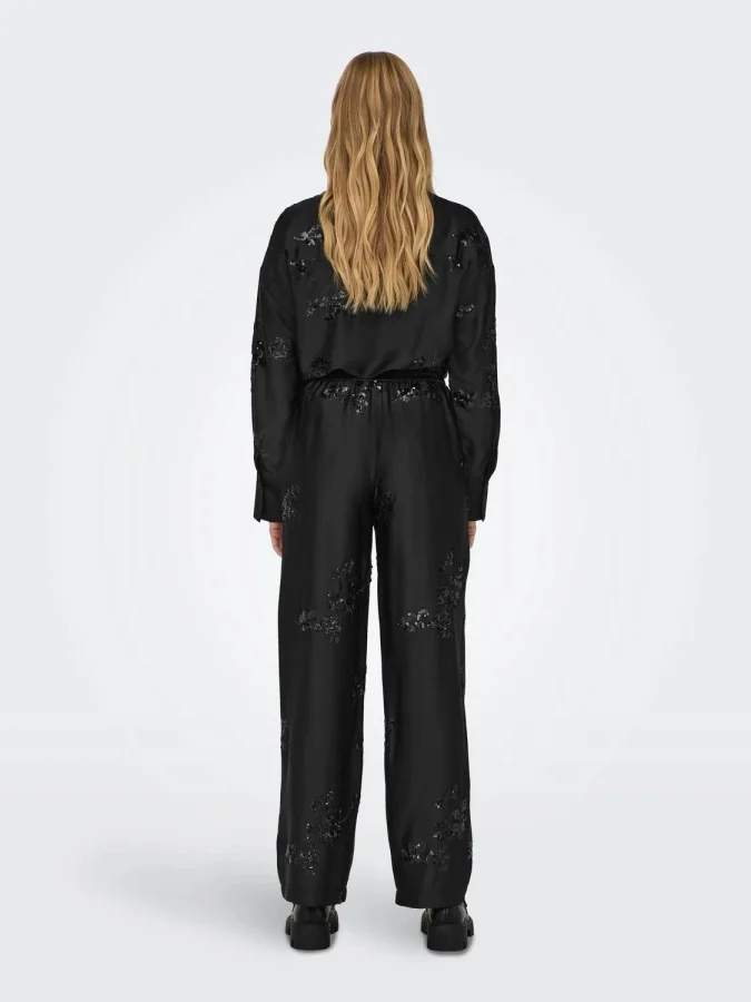 ONLY - ONLLEA SEQUINS PANT WVN 2