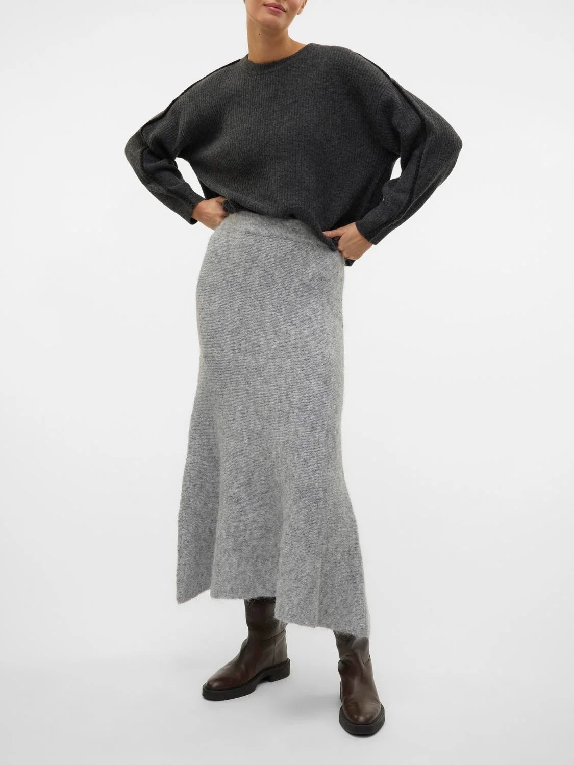Vero Moda - VMMARS HW 7/8 KNIT SKIRT VMA Vero Moda - VMMARS HW 7/8 KNIT SKIRT VMA