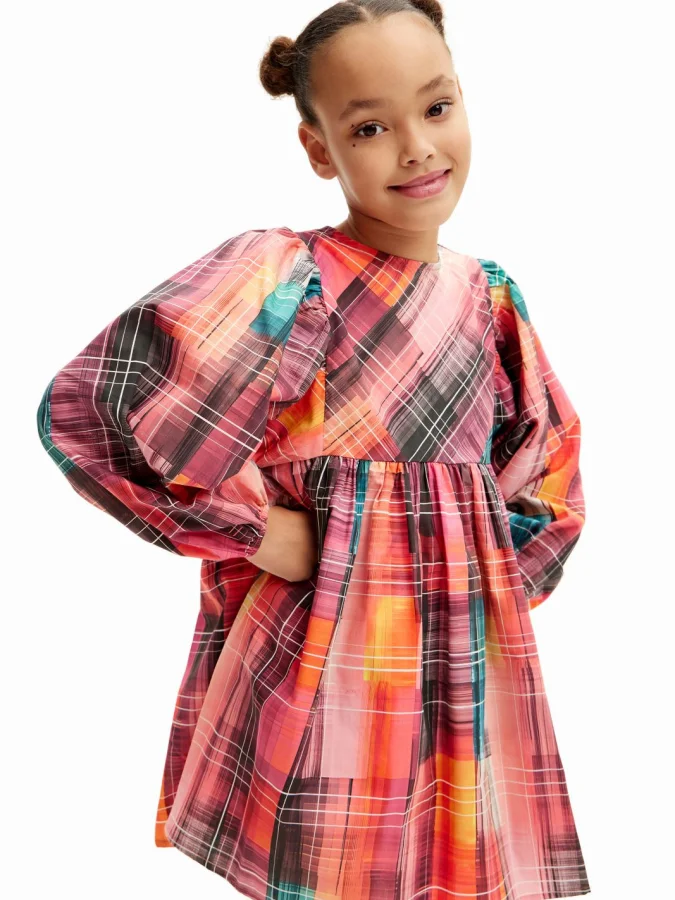 DESIGUAL - PLAID SHIRT DRESS 2