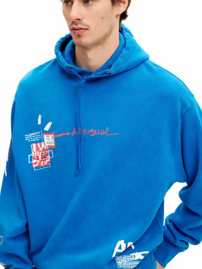 DESIGUAL - GRAFFITI HOODIE