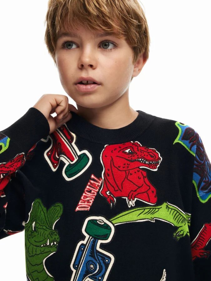 Desigual - DINOSAUR HOODIE 2