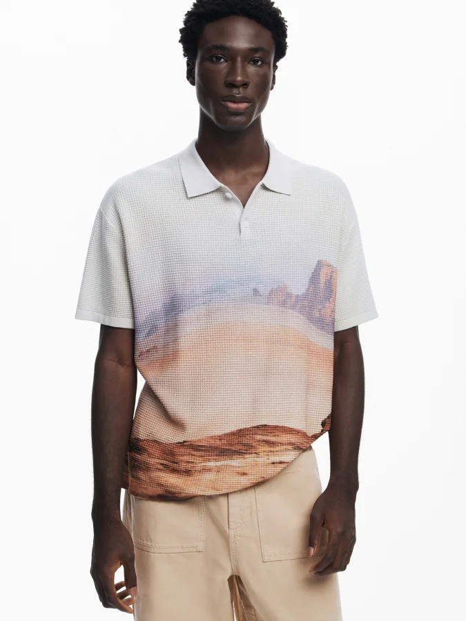 DESIGUAL - LANDSCAPE T-SHIRT