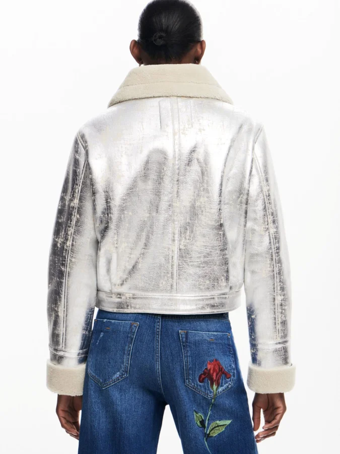 DESIGUAL - METALLIC JACKET 2