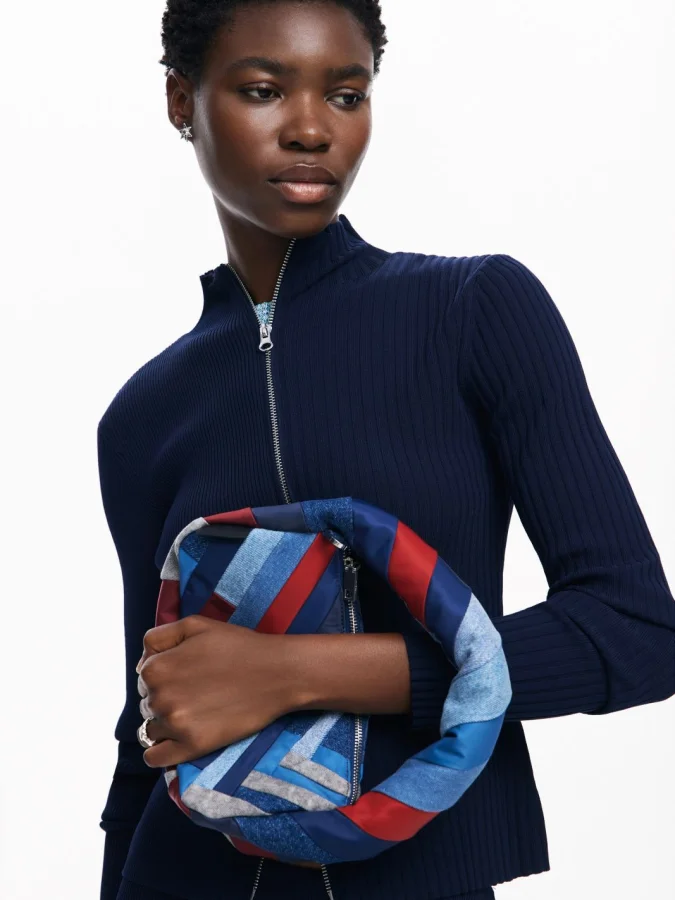 STRIPED DENIM BAG 2
