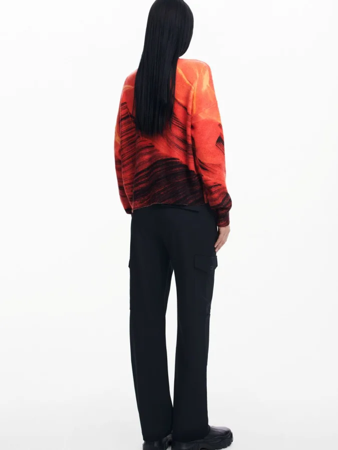 DESIGUAL - CONTRAST SWEATER 2