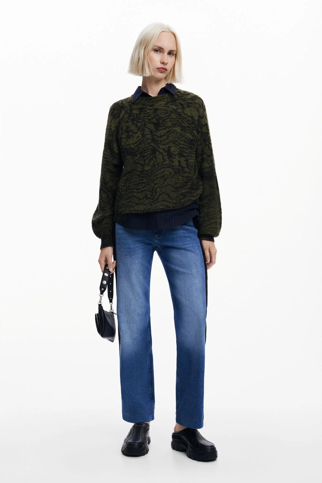 DESIGUAL - ARTY PRINT SWEATER DESIGUAL - ARTY PRINT SWEATER