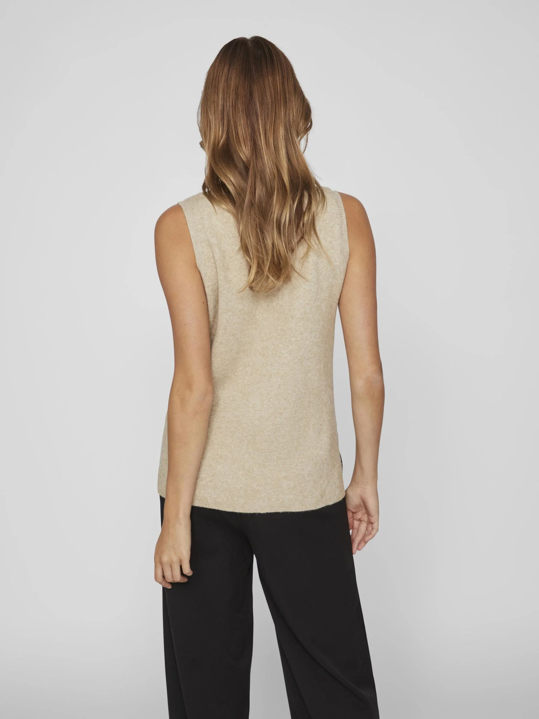 VILA - VIRIL KNIT RIB V-NECK S/L VEST... VILA - VIRIL KNIT RIB V-NECK S/L VEST...