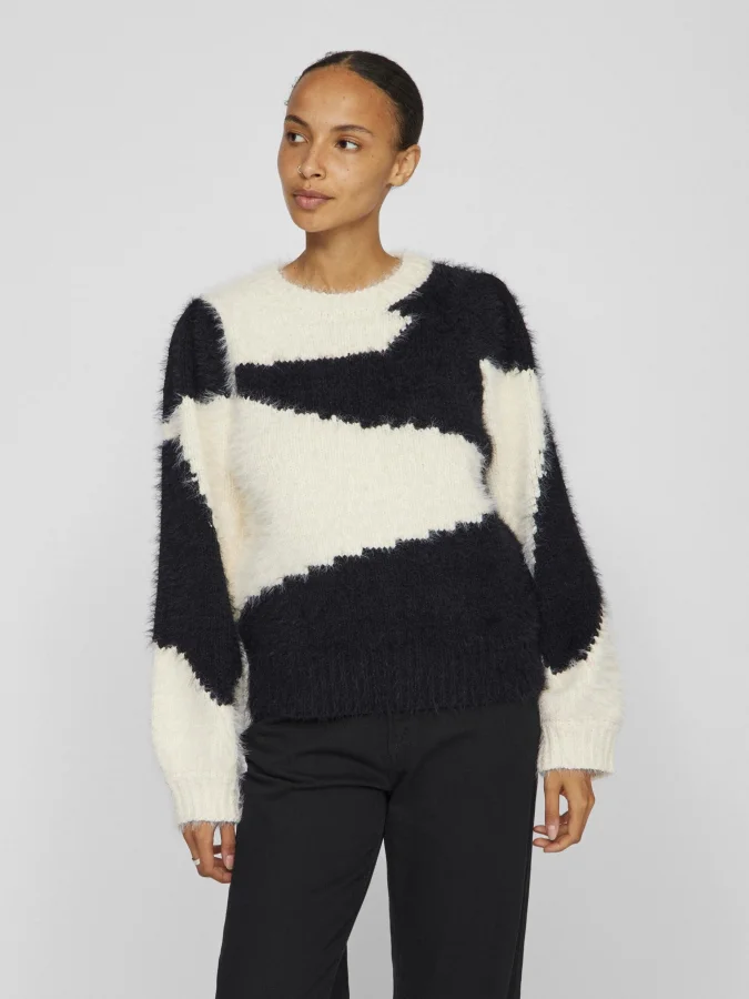 VILA - VIKUNNUO O-NECK LS...