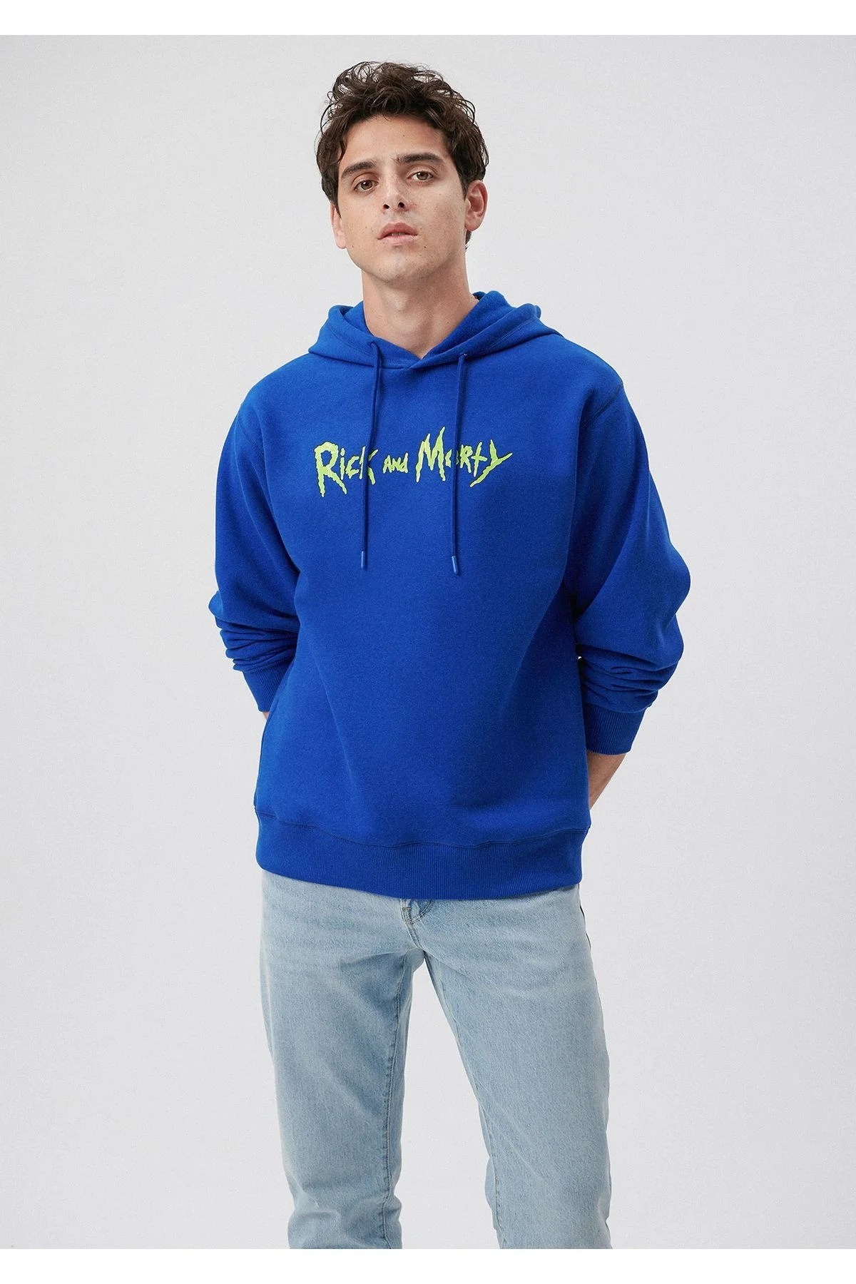 Mavi - RICK AND MORTY HOODIE Mavi - RICK AND MORTY HOODIE