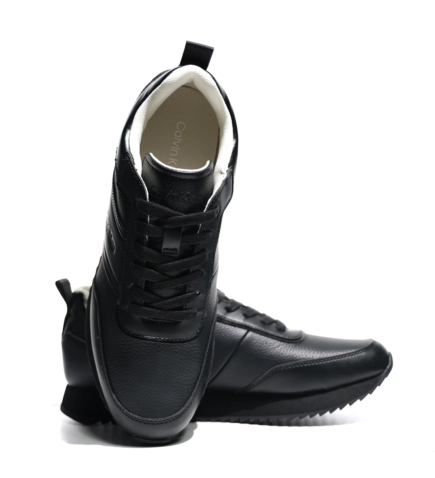 CALVIN KLEIN - LOW TOP LACE UP LOGO LTH CALVIN KLEIN - LOW TOP LACE UP LOGO LTH