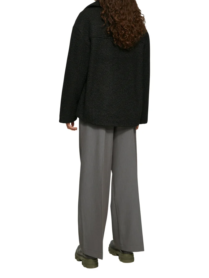 QS - Oversized Bouclé Pea Coat 2