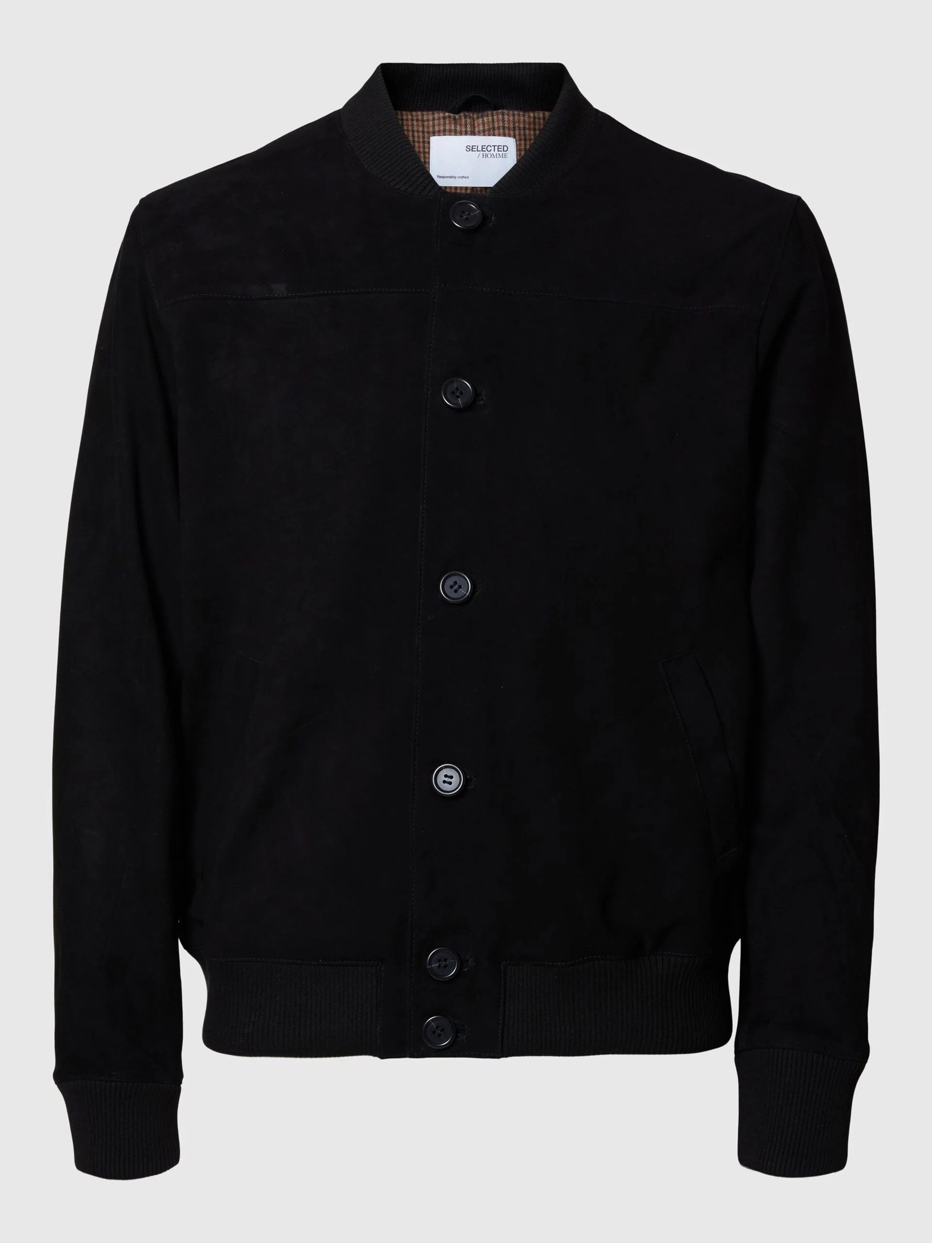 SELECTED MEN - SLHDANIEL SUEDE BOMBER SELECTED MEN - SLHDANIEL SUEDE BOMBER