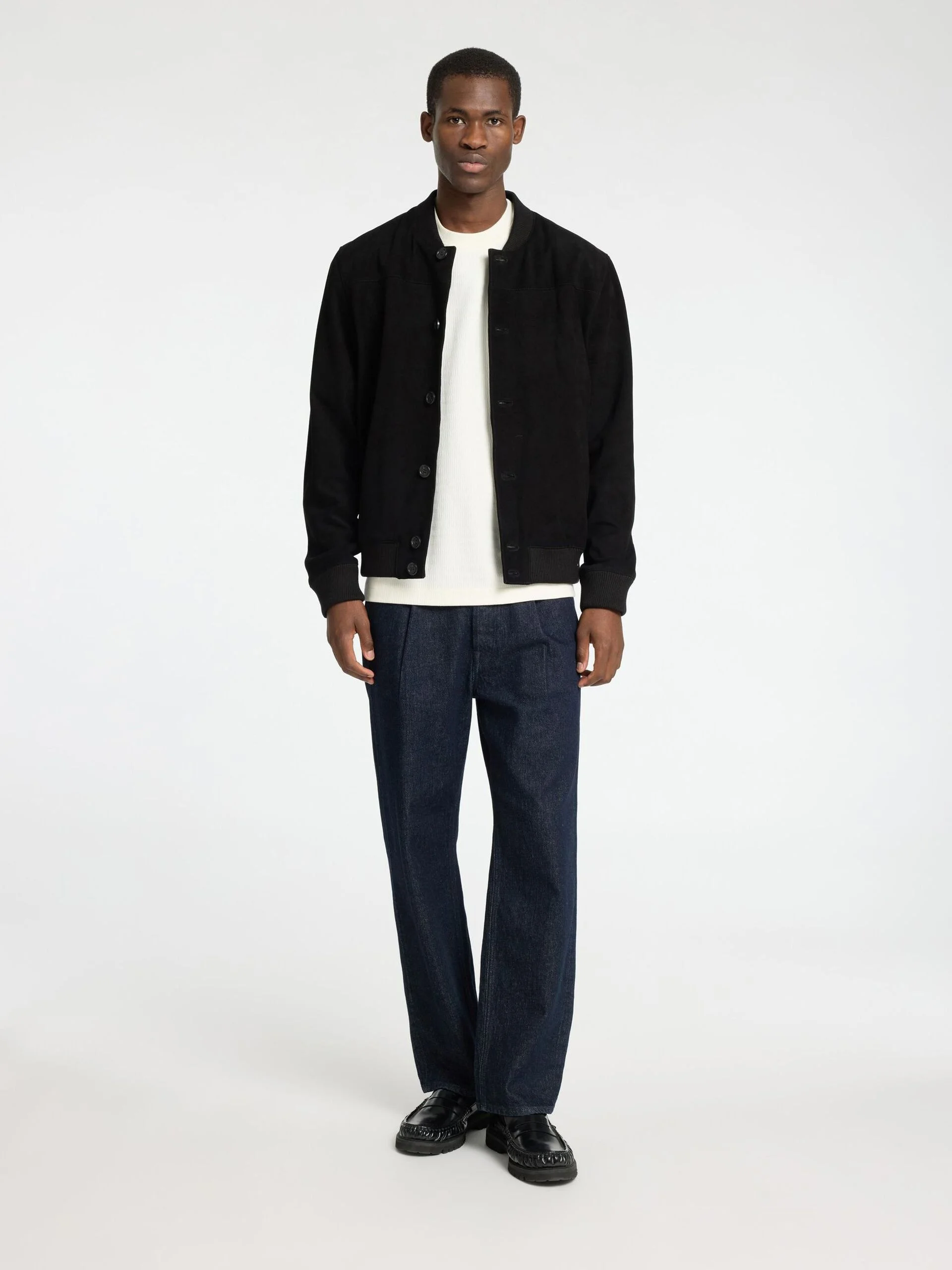 SELECTED MEN - SLHDANIEL SUEDE BOMBER SELECTED MEN - SLHDANIEL SUEDE BOMBER