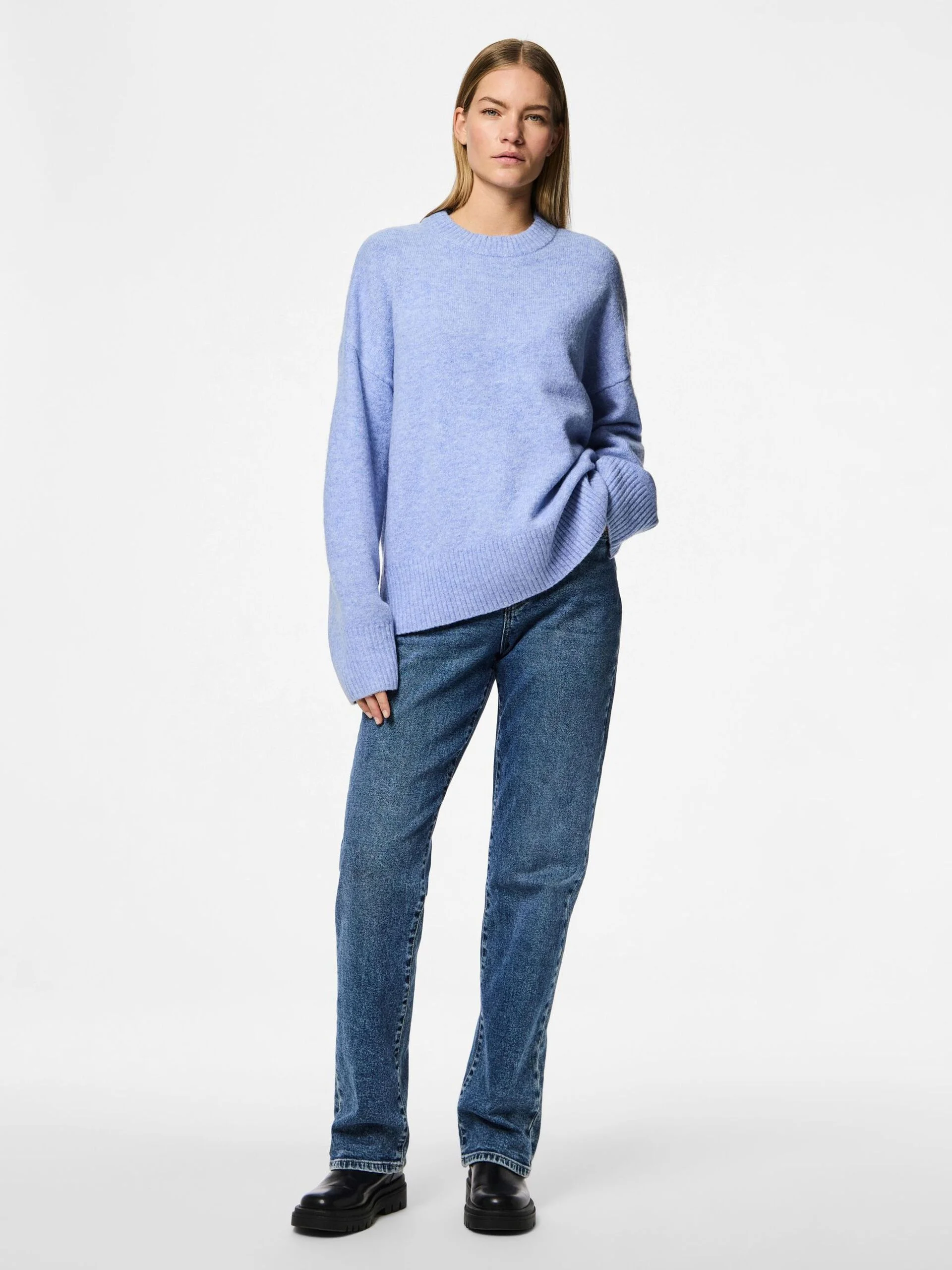 Pieces - PCANA LS O-NECK KNIT PWP MM BC Pieces - PCANA LS O-NECK KNIT PWP MM BC