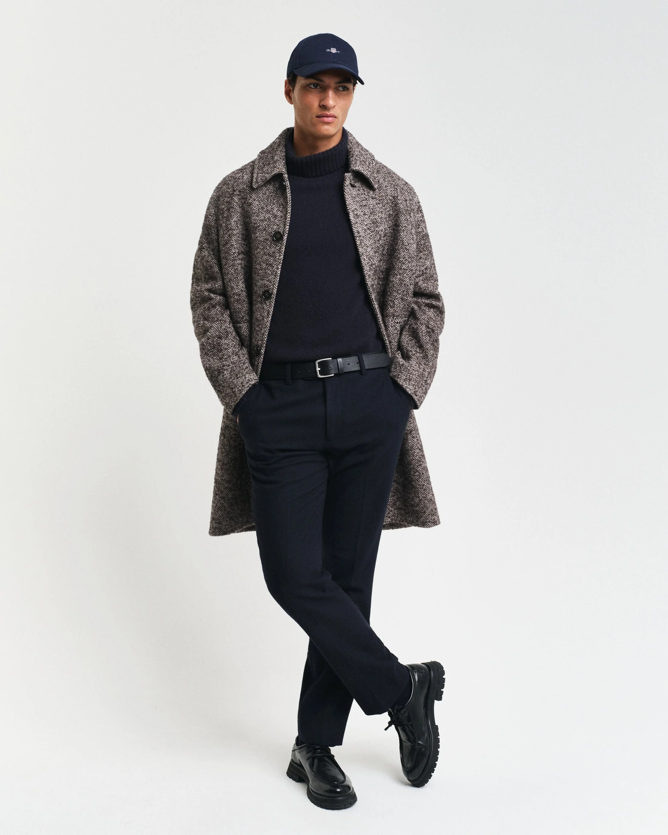 Gant - SLIM HERRINGBONE SUIT PANTS Gant - SLIM HERRINGBONE SUIT PANTS