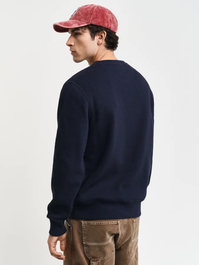 Gant - WAFFLE C-NECK SWEAT 2