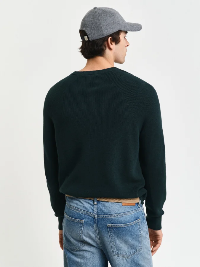 Gant - COTTON WOOL RIB C-NECK 2
