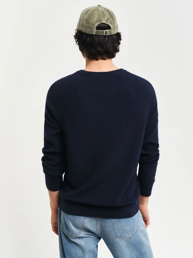 Gant - COTTON WOOL RIB C-NECK 2