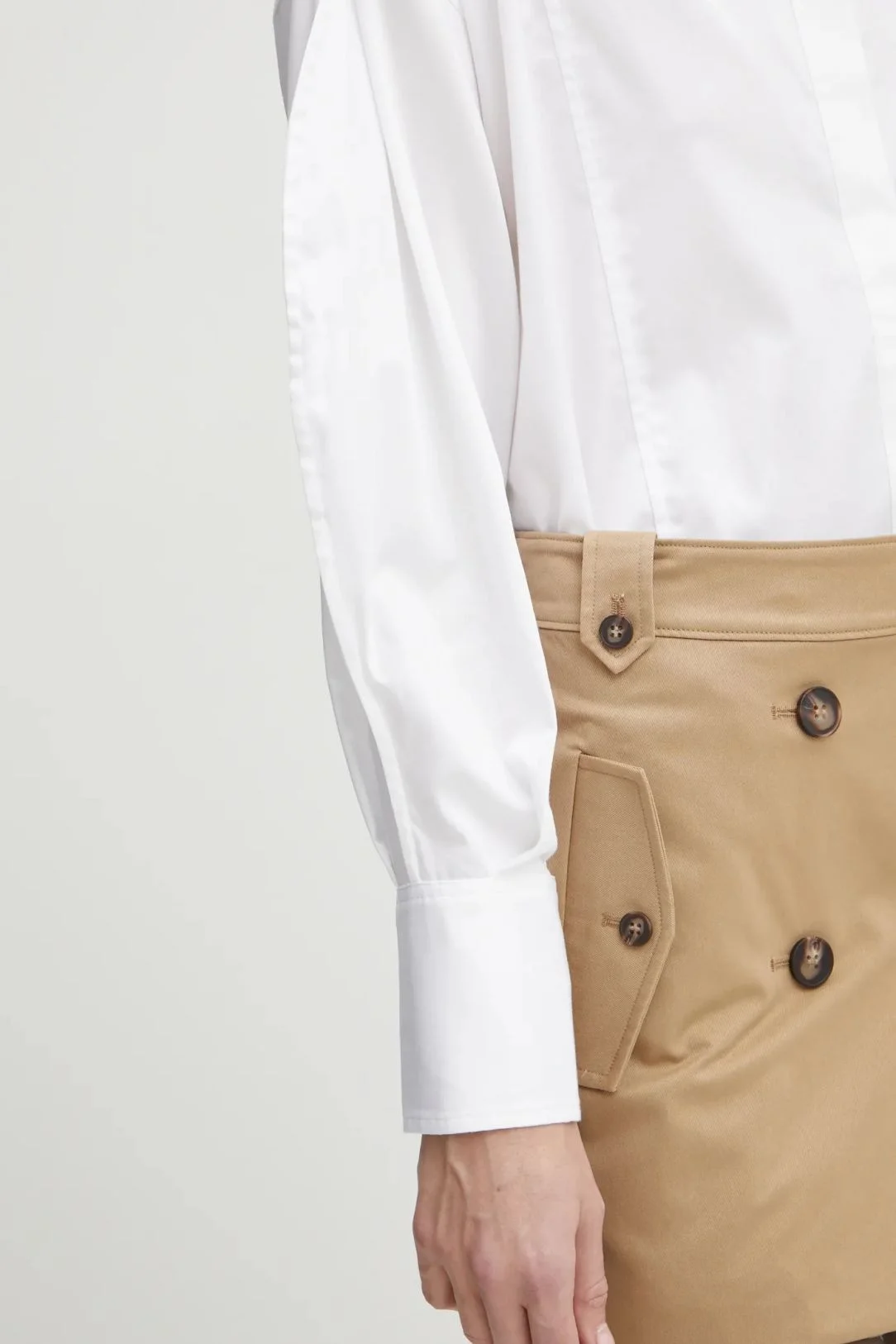 GUESS - LS AMA POPLIN TOP GUESS - LS AMA POPLIN TOP