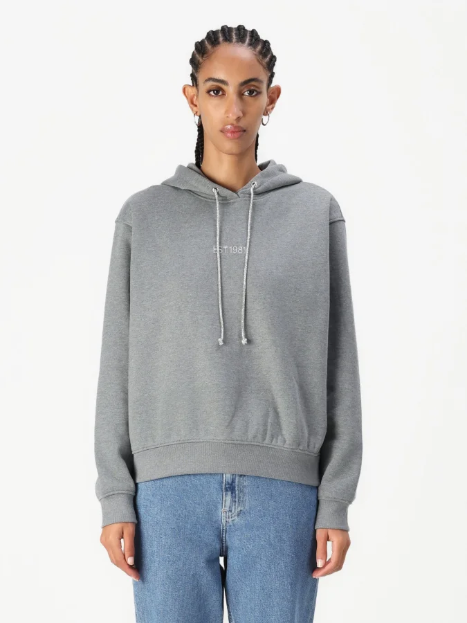 GUESS - HOODIE SHINY CORD...