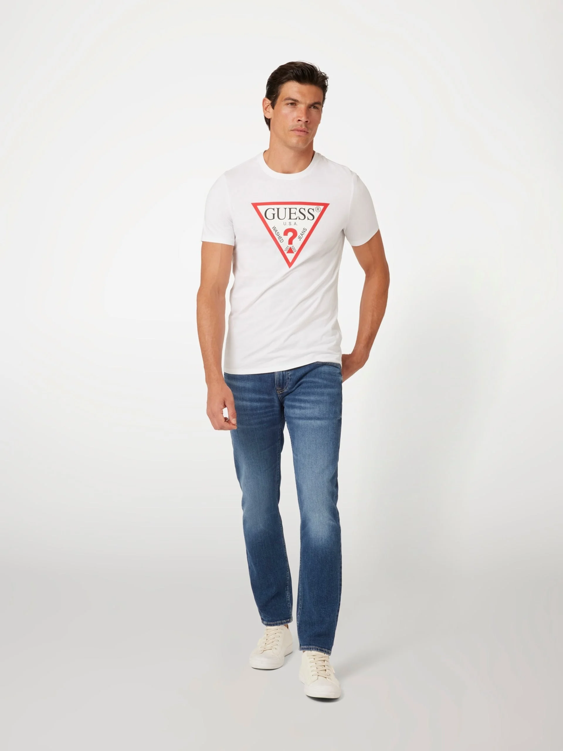 GUESS - CN SS ORIGINAL LOGO TEE GUESS - CN SS ORIGINAL LOGO TEE